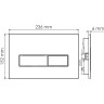 Система инсталляции для унитазов WASSERKRAFT ABENS 20TLT.010.ME.BL.MB03