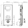 Система инсталляции для унитазов WASSERKRAFT ABENS 20TLT.010.ME.WH.MB02