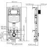 Система инсталляции для унитазов WASSERKRAFT ALLER 10TLT.010.ME.MB03