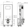 Система инсталляции для унитазов WASSERKRAFT GLAN 66TLT.010.ME.WH.PG04