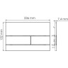 Система инсталляции для унитазов WASSERKRAFT GLAN 66TLT.010.ME.WH.PG04