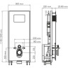 Система инсталляции для унитазов WASSERKRAFT GLAN 66TLT.010.ME.WH.RG03