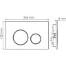 Система инсталляции для унитазов WASSERKRAFT VILS 56TLT.010.ME.PG02